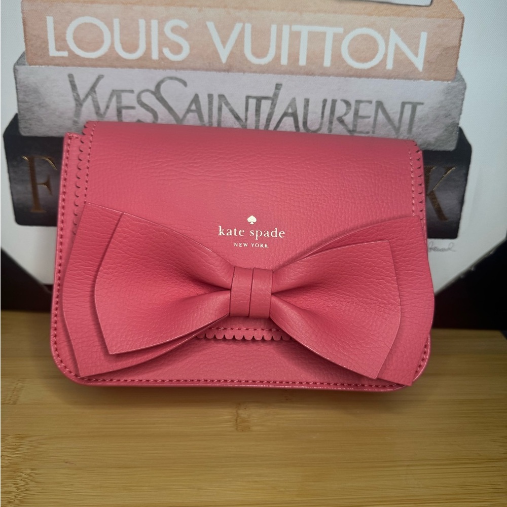 Vanderbilt Place Hanni Bow Pink Crossbody Bag, nwt, color: warm guava